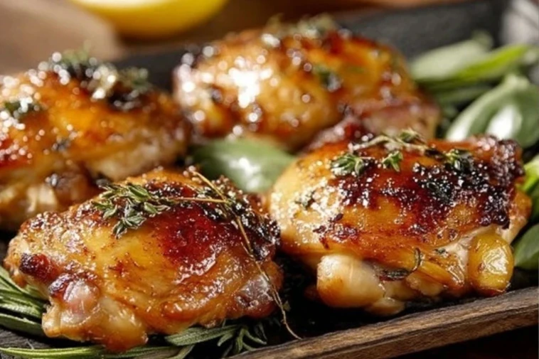 Roasted Garlic and Herb Chicken Thighs