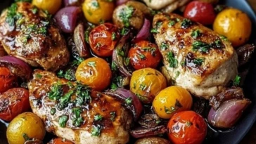 Sheet Pan Balsamic Chicken and Veggies
