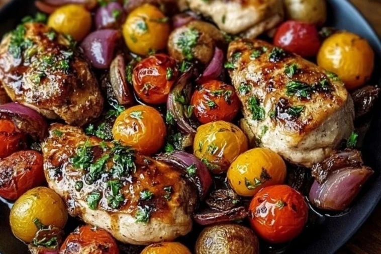 Sheet Pan Balsamic Chicken and Veggies