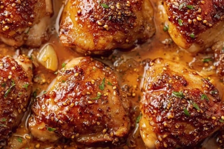 Sheet Pan Maple Glazed Chicken Thighs