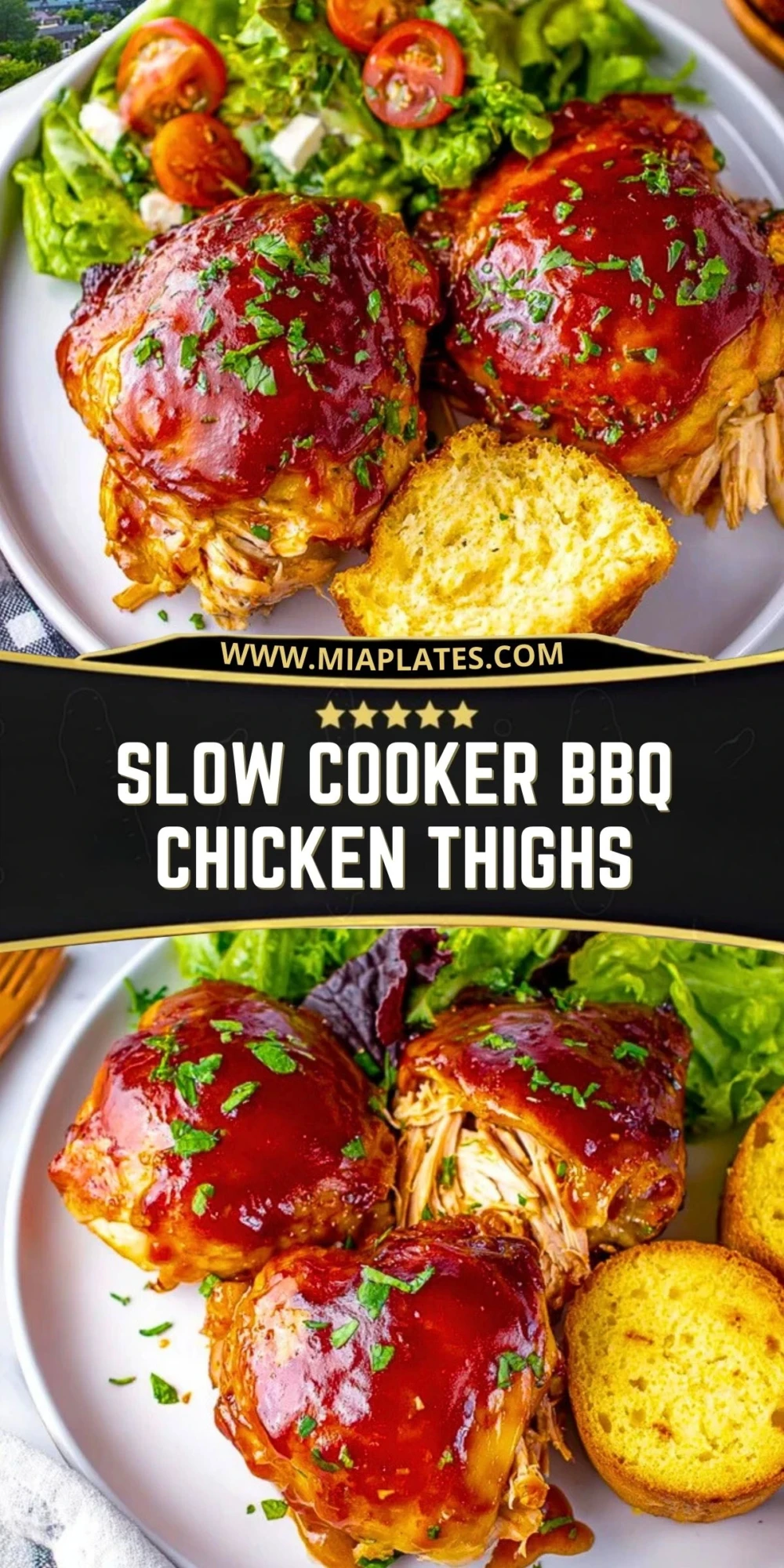 Slow Cooker BBQ Chicken Thighs (2)