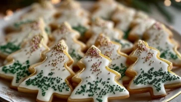 Sparkling Sugar Tree Cookies