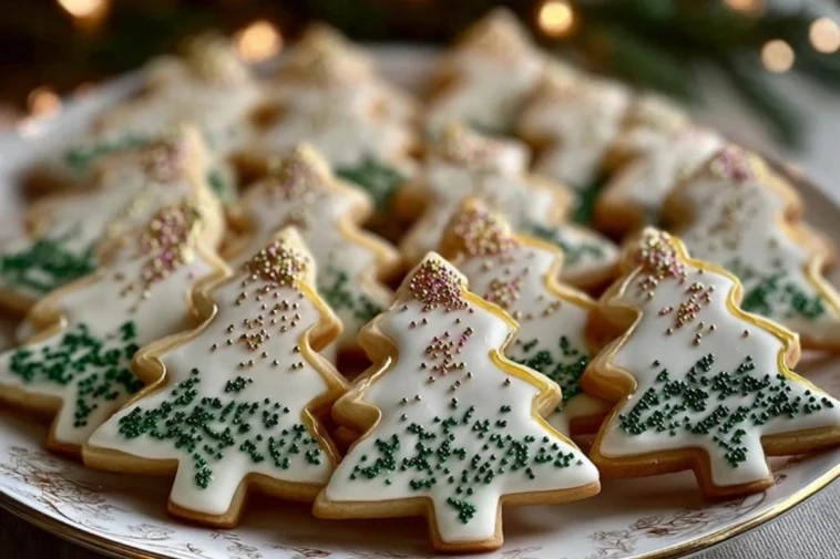 Sparkling Sugar Tree Cookies