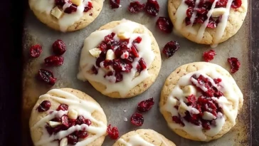 Sweet Cranberry Bliss Cookies