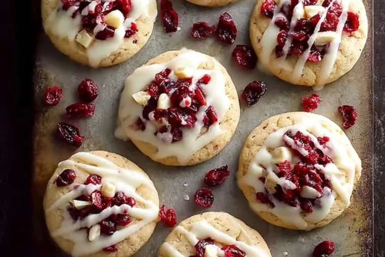 Sweet Cranberry Bliss Cookies