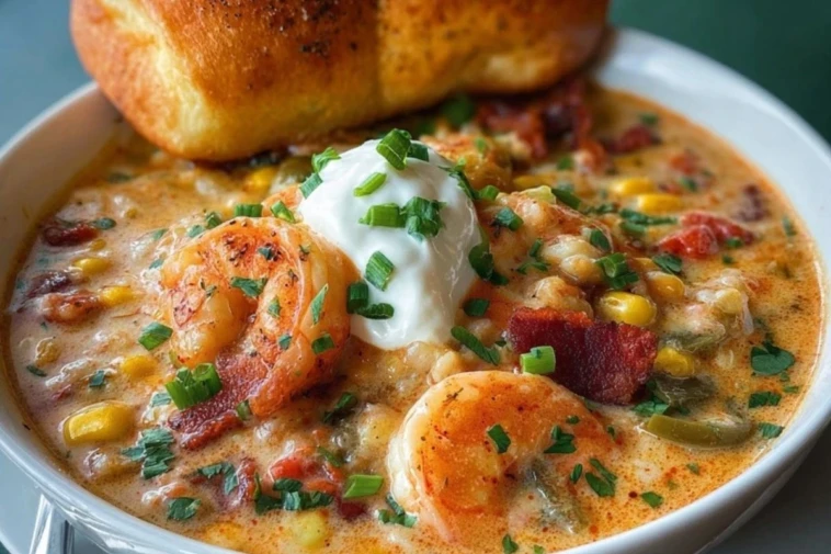 The Best Creamy Seafood and Shrimp Chili