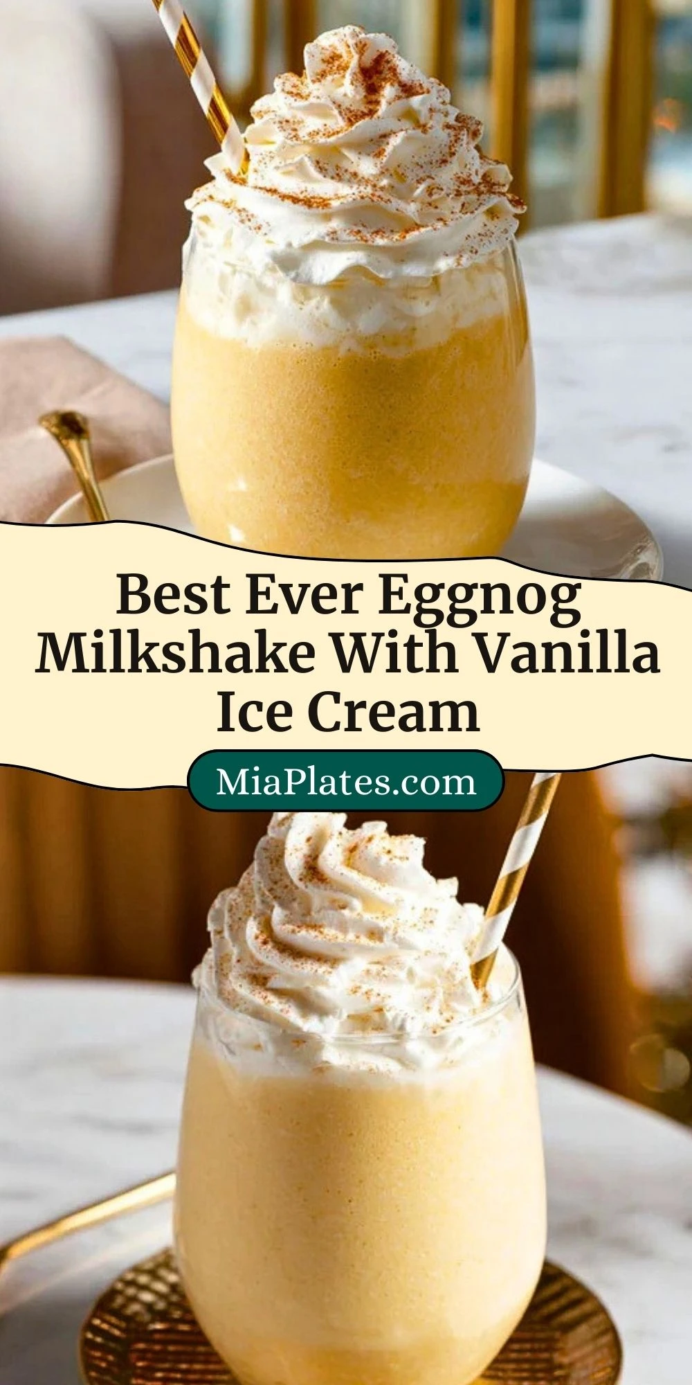 Best Ever Eggnog Milkshake With Vanilla Ice Cream (3)