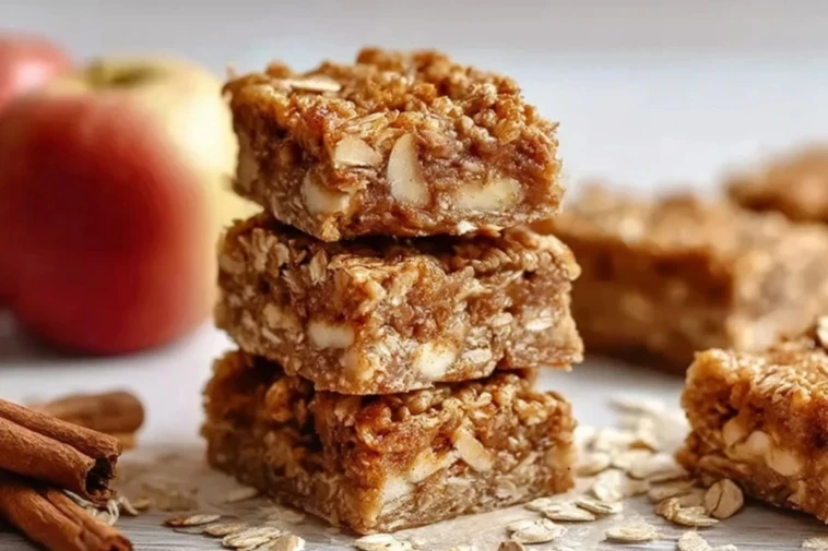 Chewy Apple Cinnamon Breakfast Bars