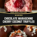 Chocolate Maraschino Cherry Coconut Truffles (2)