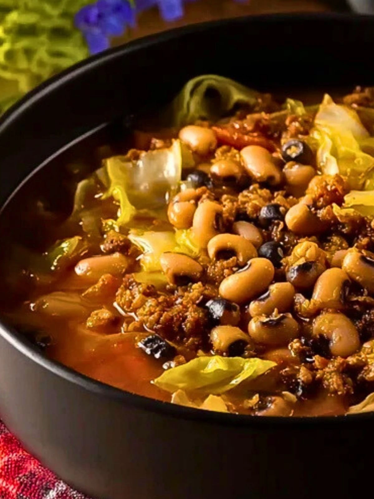 Comforting Black Eyed Peas And Cabbage (1)