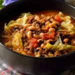 Comforting Black Eyed Peas And Cabbage