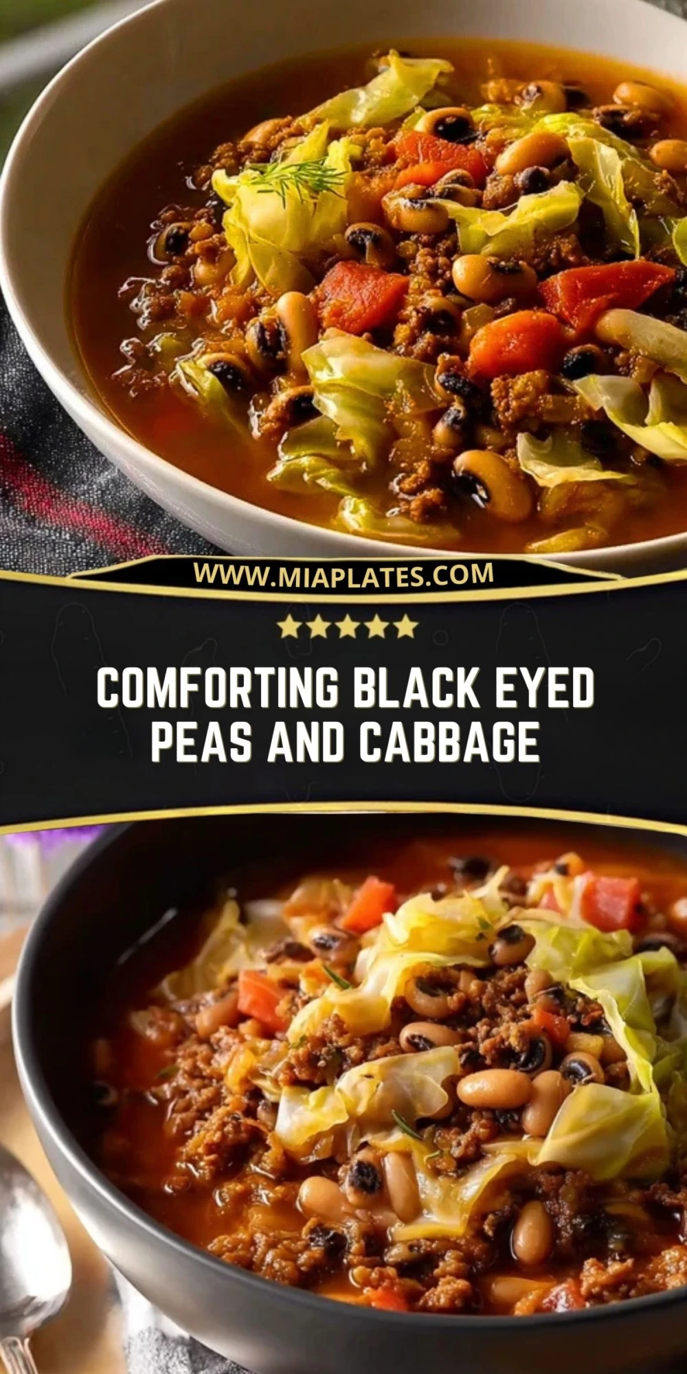 Comforting Black Eyed Peas And Cabbage (2)
