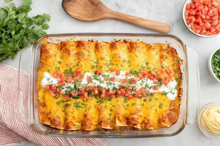 Cream Cheese Chicken Enchiladas