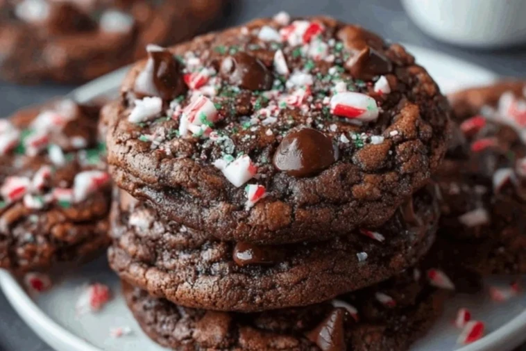 Double Chocolate Peppermint Cookies