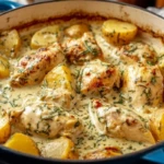 Dutch Oven Creamy Ranch Chicken & Potatoes