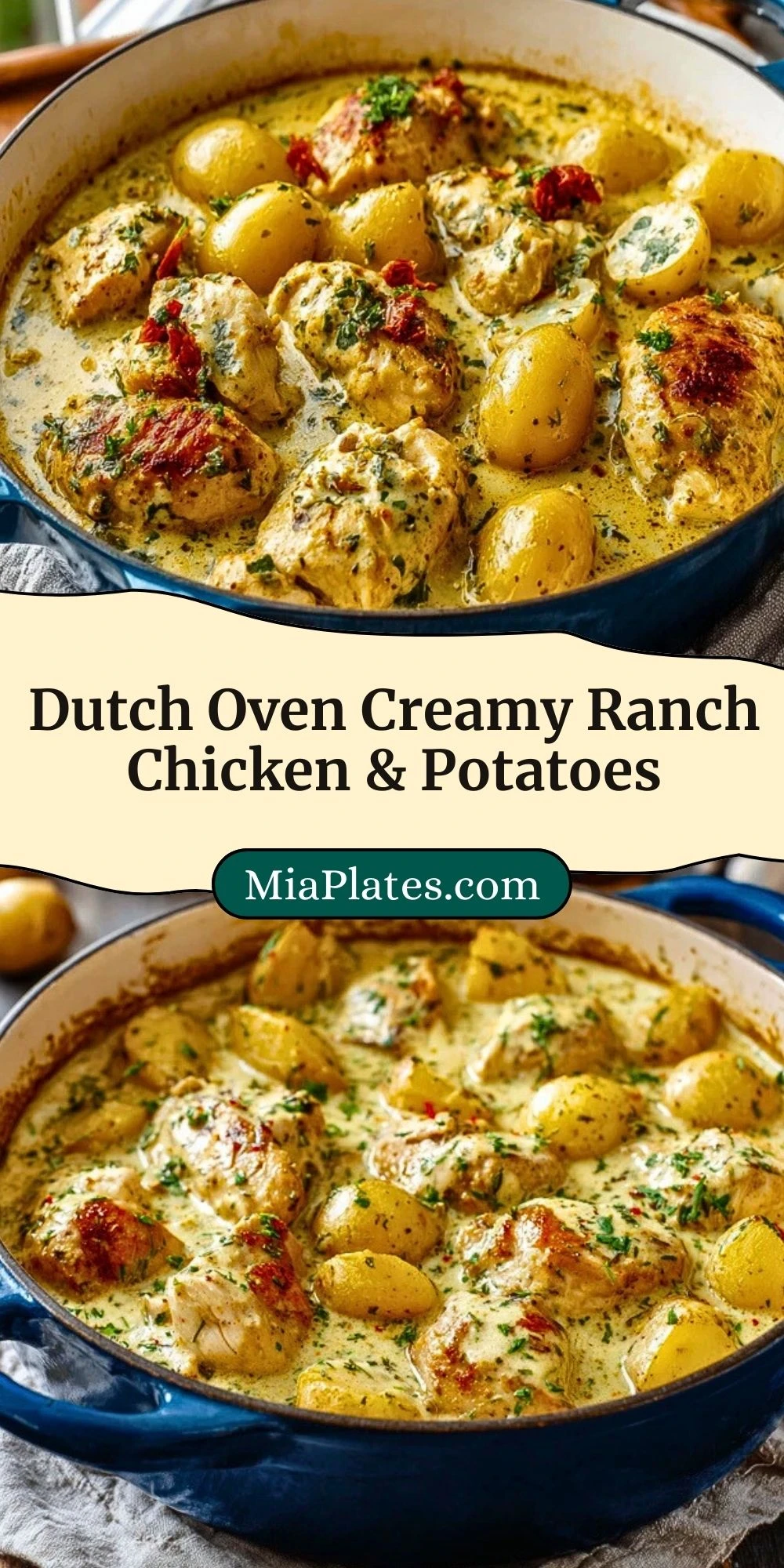 Dutch Oven Creamy Ranch Chicken & Potatoes (3)