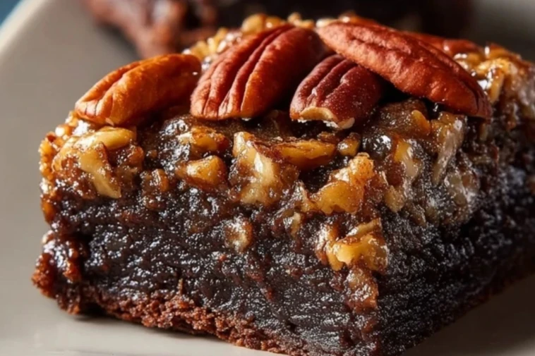 Easy Pecan Pie Brownies