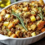 Easy Sausage and Apple Stuffing