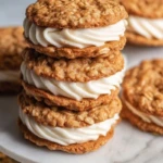 Easy Spiced Eggnog Oatmeal Cream Pies