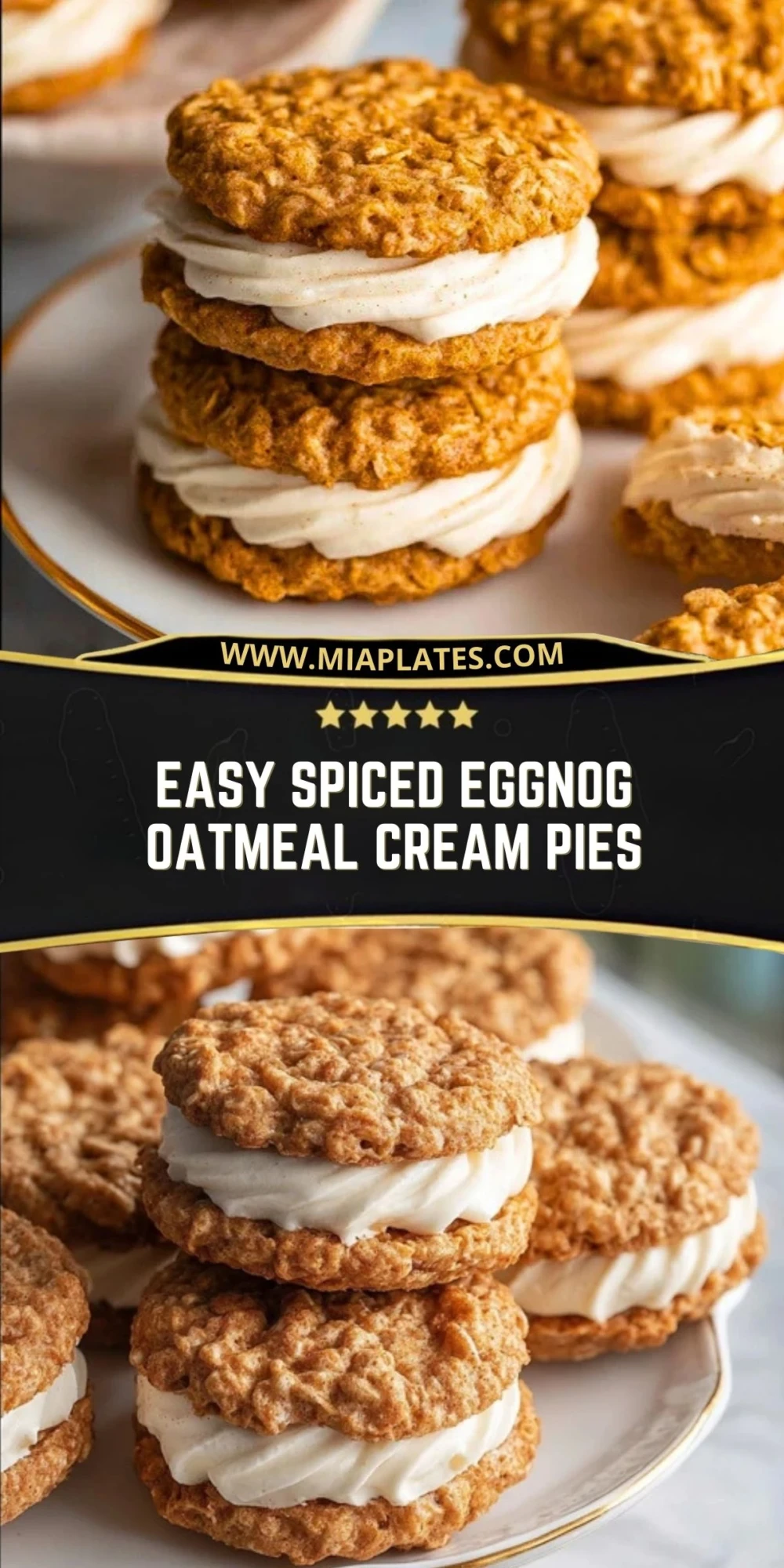 Easy Spiced Eggnog Oatmeal Cream Pies (2)