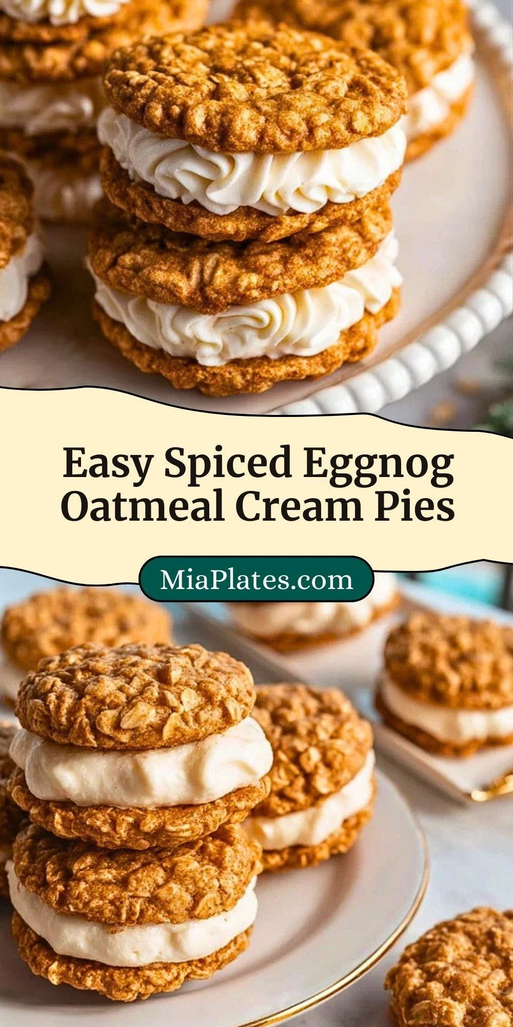 Easy Spiced Eggnog Oatmeal Cream Pies (3)