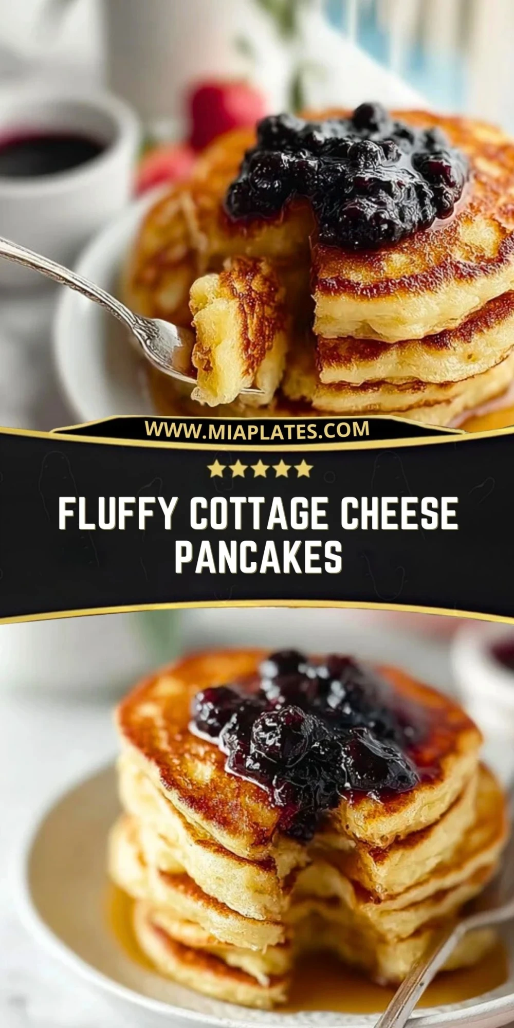 Fluffy Cottage Cheese Pancakes (3)