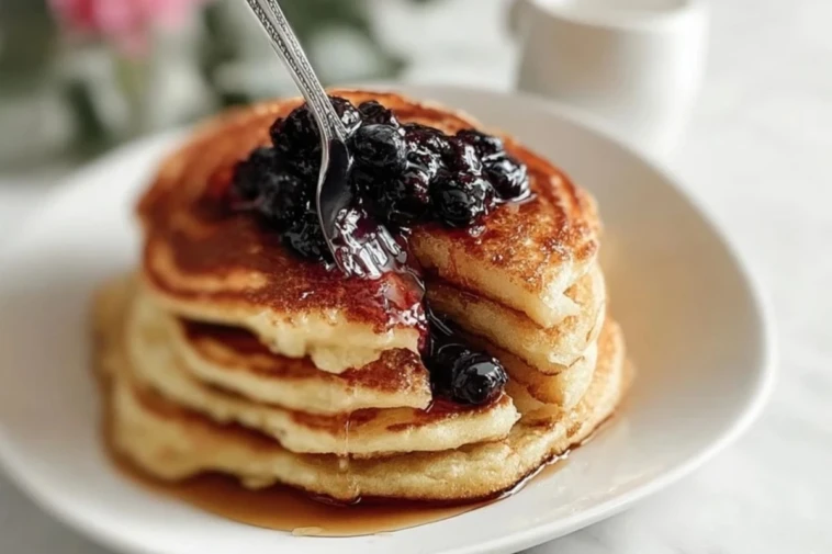 Fluffy Cottage Cheese Pancakes