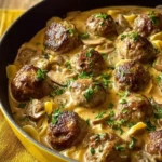 Homemade Meatball Stroganoff
