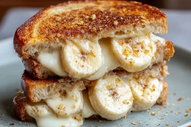 Honey Banana Grilled Cheese Sandwich