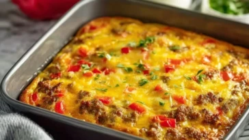 Juicy Crustless Sausage And Pepper Quiche