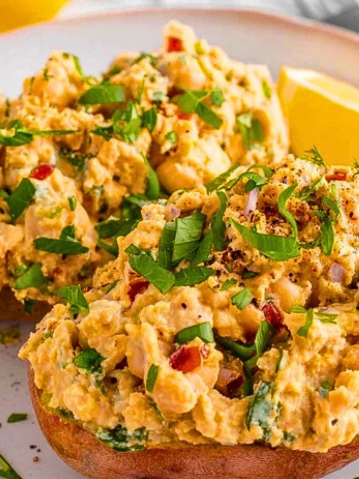 Mashed Chickpea Salad with Greek Yogurt (1)