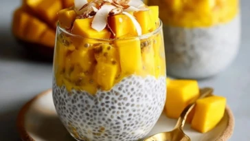 Mango Coconut Chia Pudding