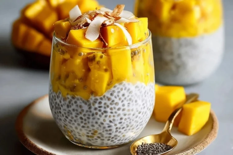 Mango Coconut Chia Pudding