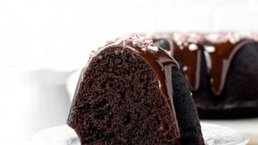 Chocolate Peppermint Bundt Cake