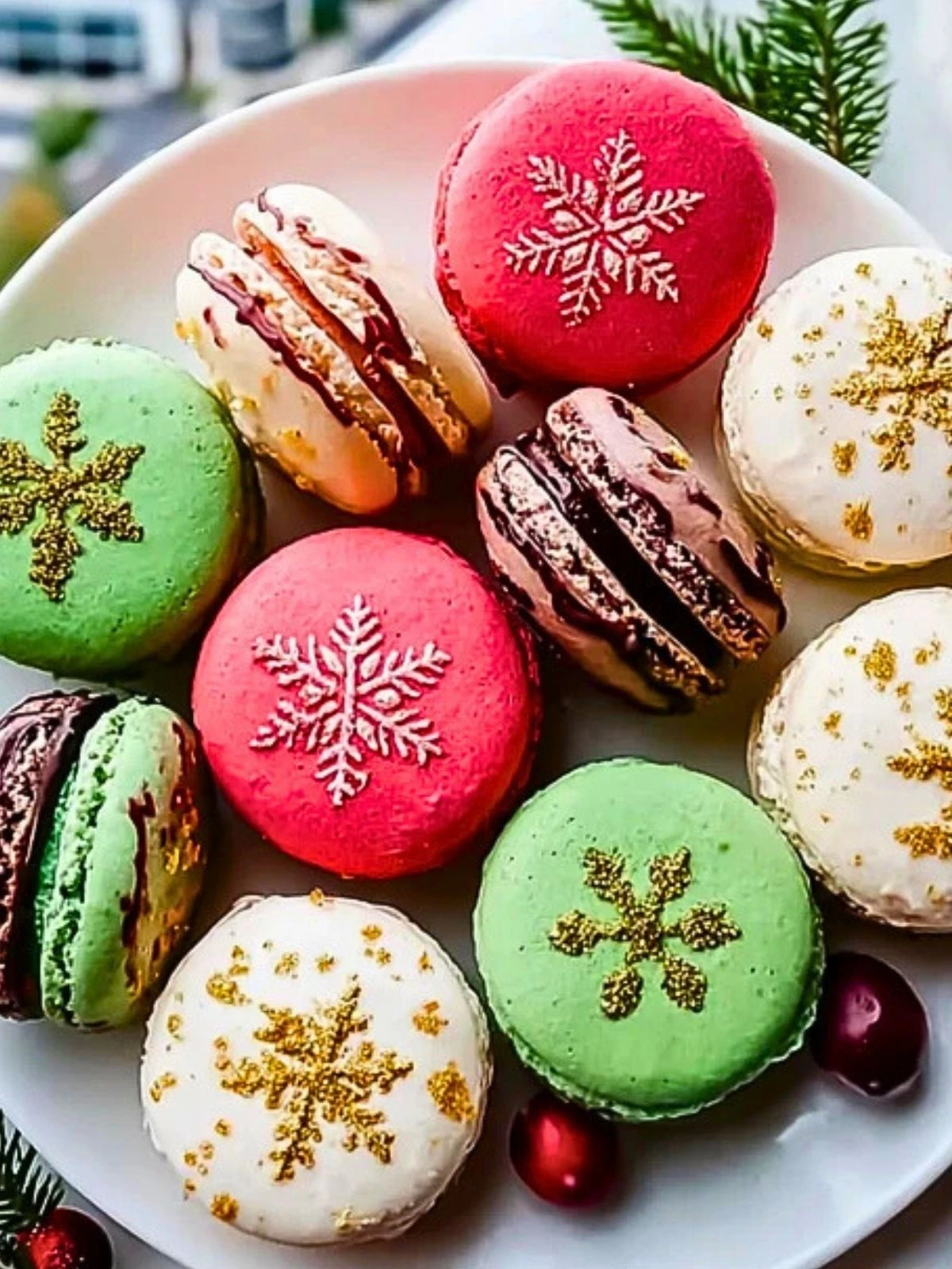 Christmas Macarons (1)