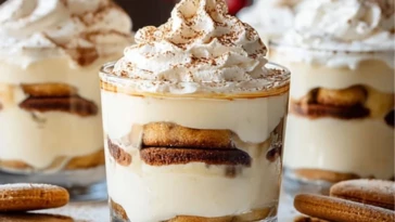 Eggnog Tiramisu Cups