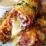 Keto Crispy Reuben Roll-Ups
