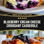 Blueberry Cream Cheese Croissant Casserole (2)