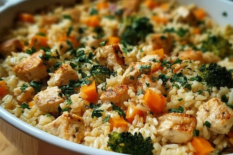 Healthy Chicken and Rice Casserole