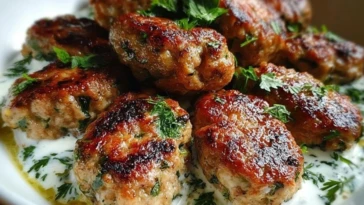 Chicken Kofta with Garlic Yogurt