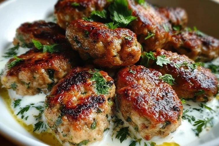 Chicken Kofta with Garlic Yogurt