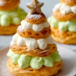 Christmas Tree Cream Puffs