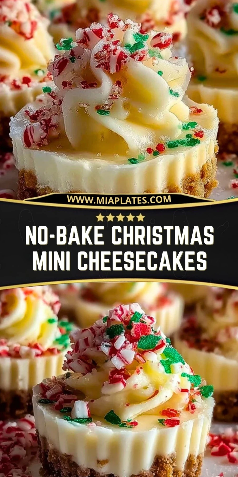 No-Bake Christmas Mini Cheesecakes (2)