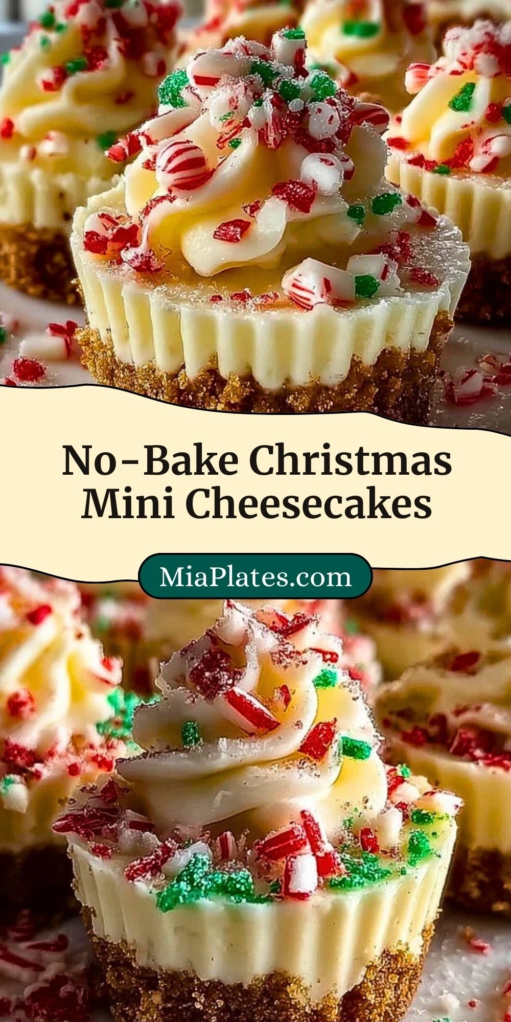 No-Bake Christmas Mini Cheesecakes (3)
