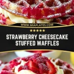 Strawberry Cheesecake Stuffed Waffles (2)