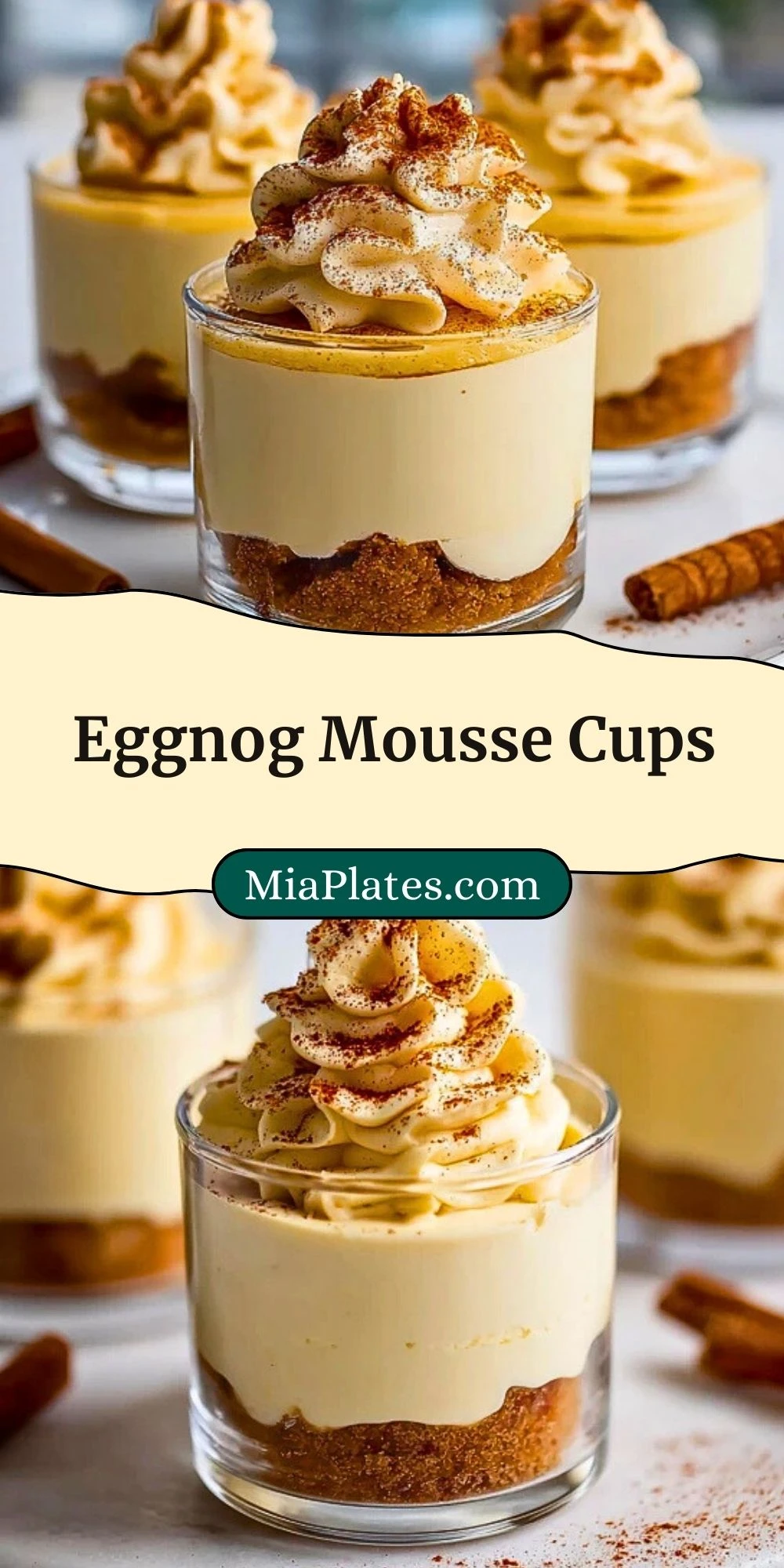 Eggnog Mousse Cups (3)