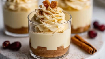 Eggnog Mousse Cups