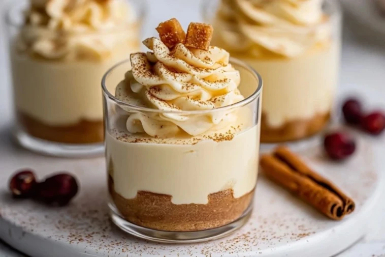Eggnog Mousse Cups