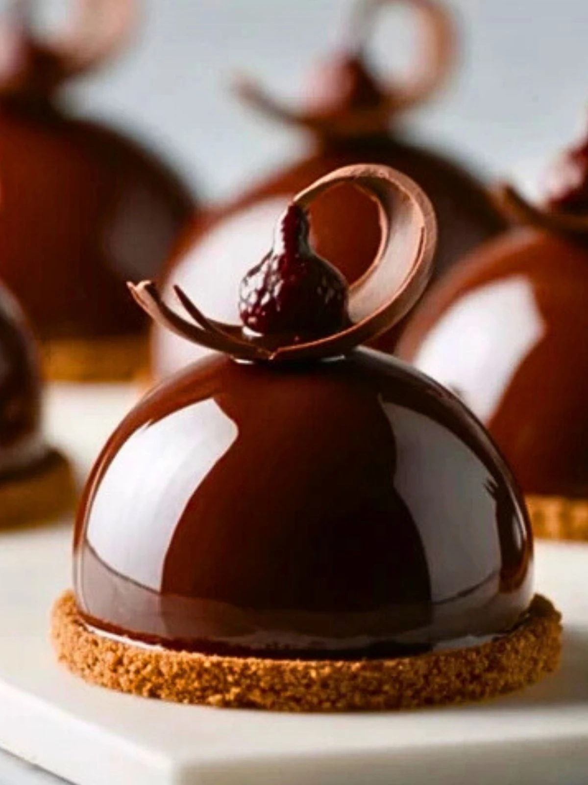 Elegant Chocolate Mascarpone Dome Dessert (1)