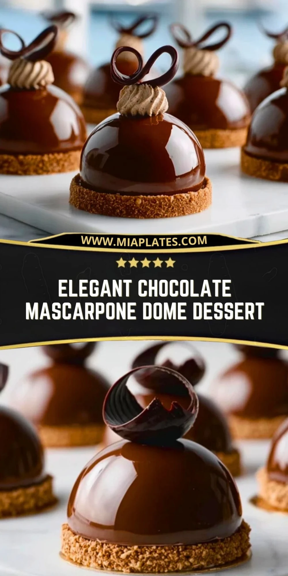 Elegant Chocolate Mascarpone Dome Dessert (3)
